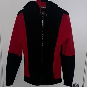 Akademiks Red and Black Jacket